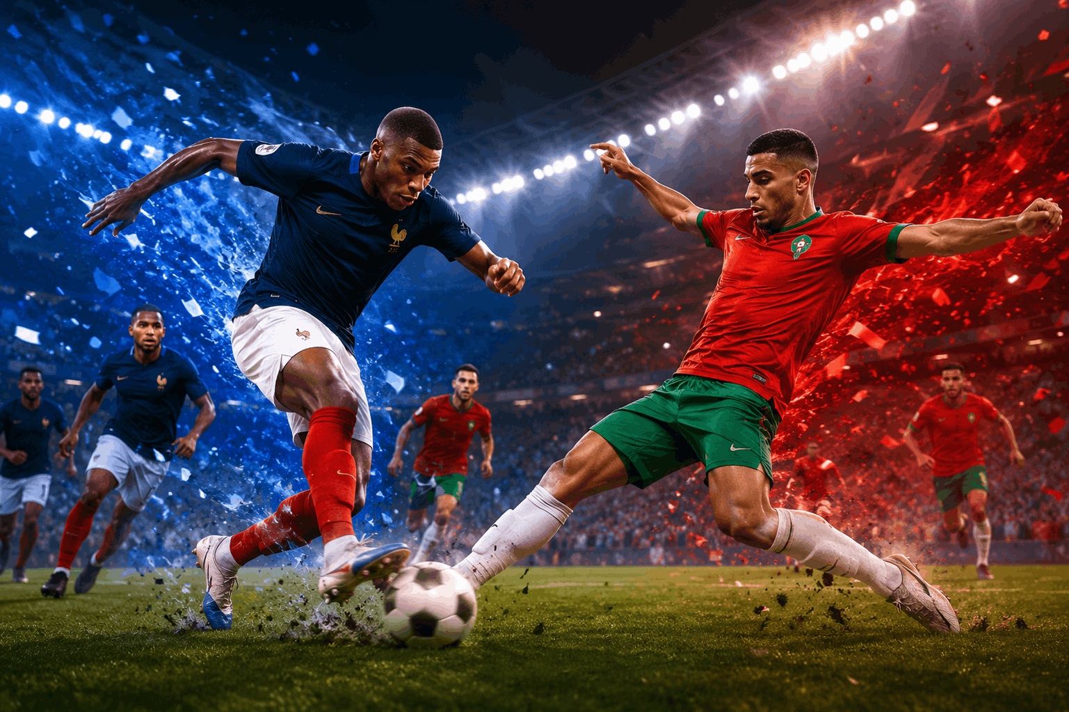 Highlight Prancis Vs Maroko