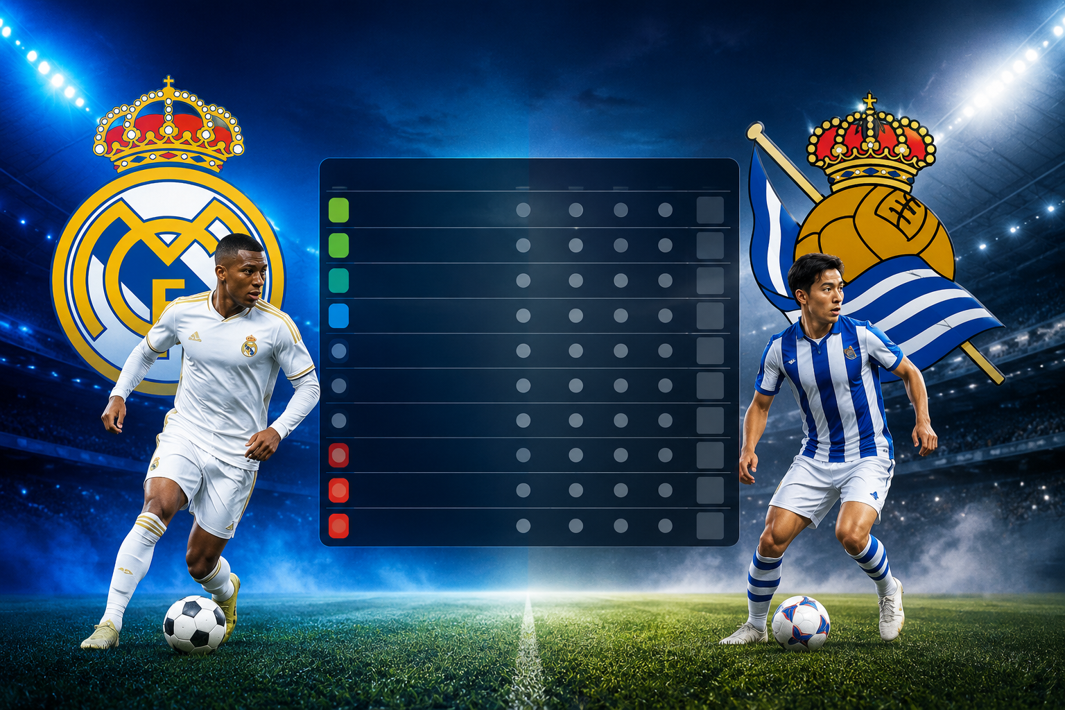 Real Madrid Vs Real Sociedad Standings