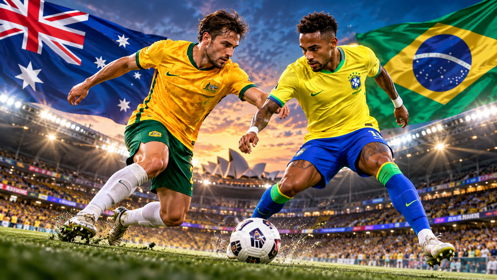 Hasil Australia Vs Brazil