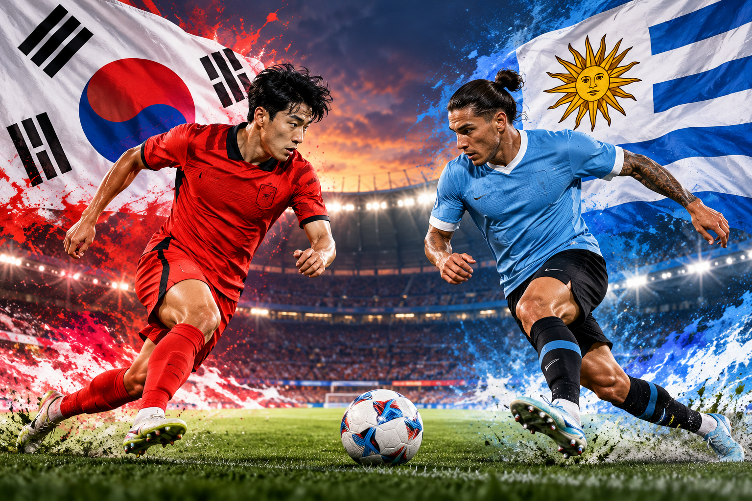 Hasil Korea Selatan Vs Uruguay