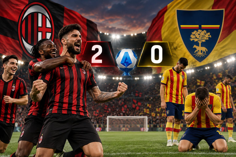 Hasil Pertandingan Ac Milan Vs Lecce