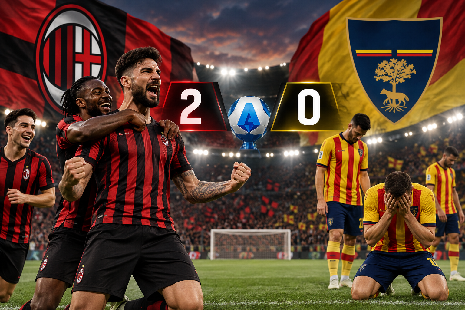 Hasil Pertandingan Ac Milan Vs Lecce