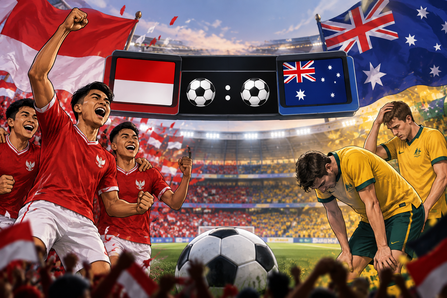 Hasil Pertandingan Indonesia Vs Australia