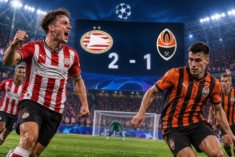 Hasil Psv Eindhoven Vs Shakhtar