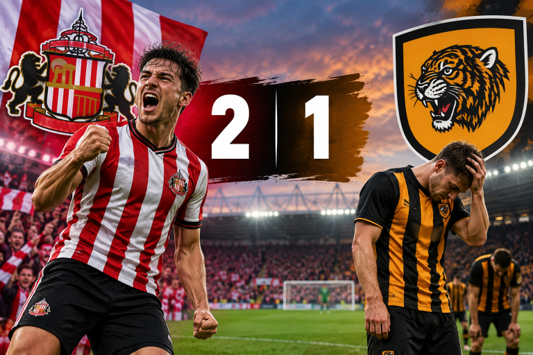 Hasil Sunderland Vs Hull City