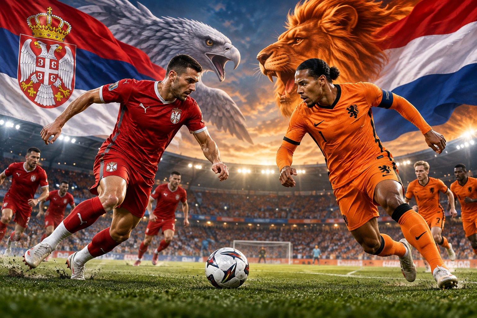 Pertandingan Serbia Vs Netherlands