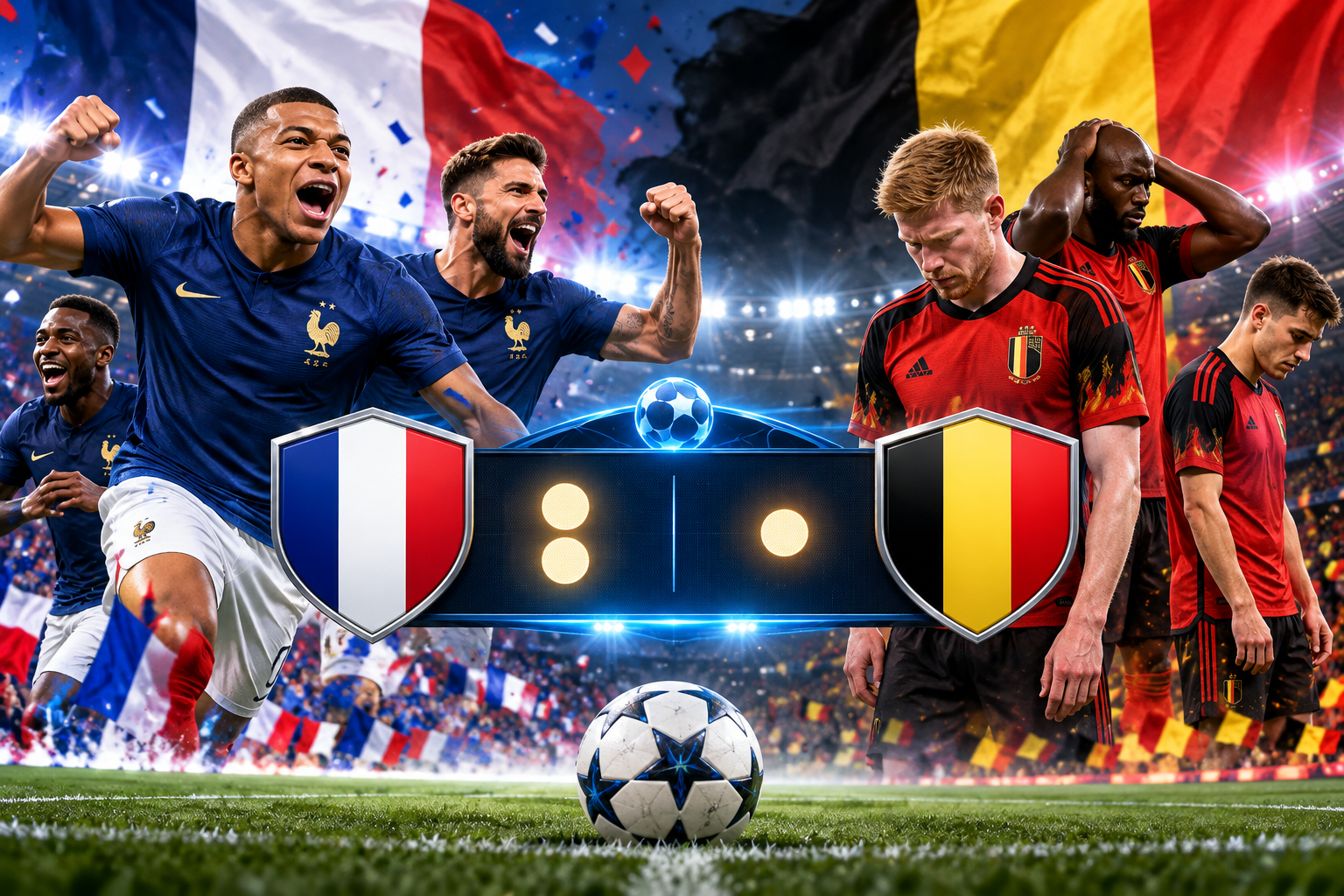 Hasil Pertandingan France Vs Belgium